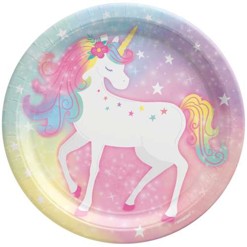 Enchanted Unicorn Dinner Plates - Click Image to Close